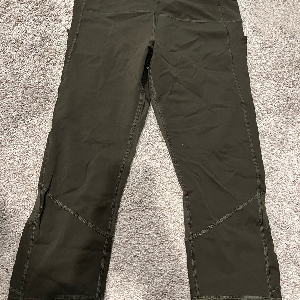 Lululemon Athletica Olive Green Leggings